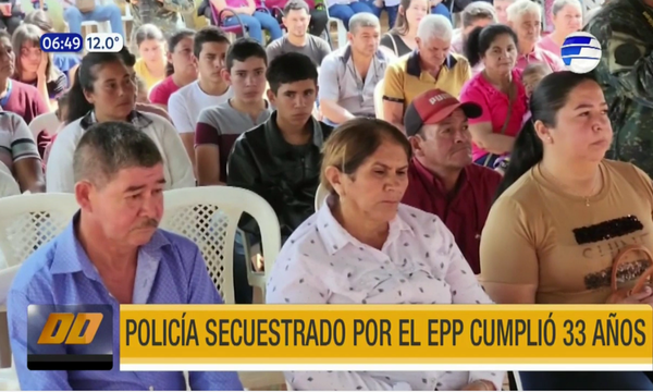 Policía secuestrado por el EPP cumplió 33 años | Telefuturo