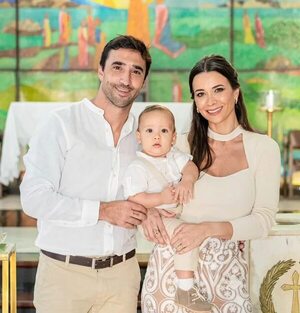 ¡El hijo de Juan Manuel Salgueiro ya es cristiano!  - Gente - ABC Color