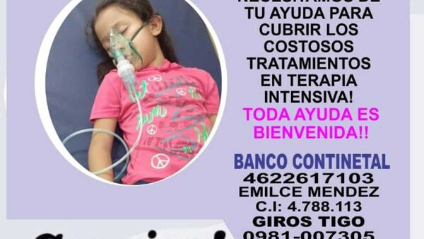 Niña de 7 años necesita más de 25 millones para realizarse estudios