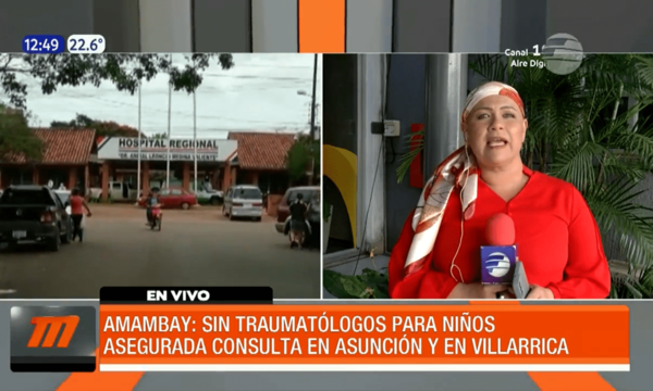 Sin traumatólogos para niños en Amambay | Telefuturo