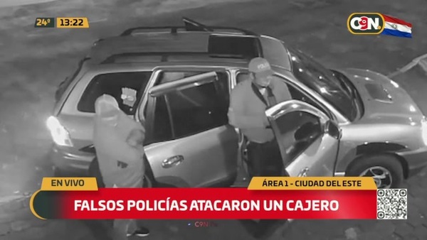 Falsos policías atacaron un cajero en CDE - C9N