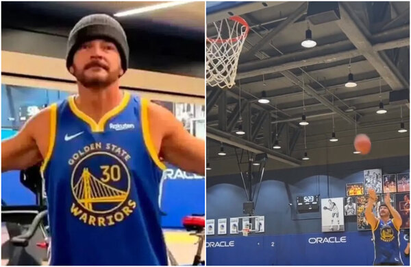 Versus / ¿Refuerzo de los Warriors? Ricardo Arjona se luce con la camiseta de Golden-State