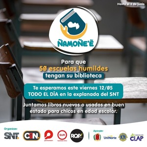 Maratón de libros este viernes en la explanada del SNT - C9N