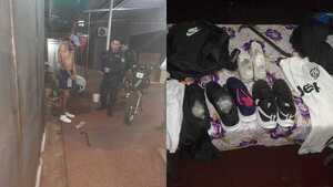 Presunto delincuente capturado en flagrancia en terminal de ómnibus
