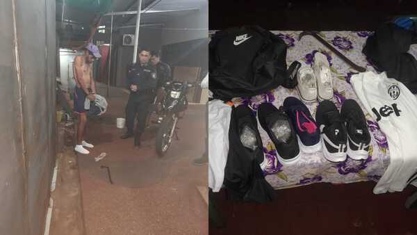 Presunto delincuente capturado en flagrancia en terminal de ómnibus