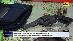 Video: Presuntos ladrones fueron arrestados en Capiatá - ABC Noticias - ABC Color