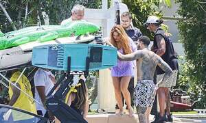 Shakira y Lewis Hamilton en Miami - C9N