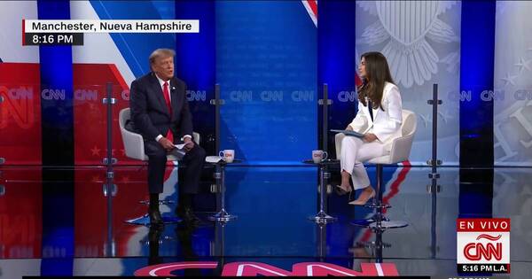 La Nación / Trump sorprende con aparición en enemistada cadena CNN