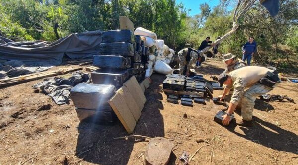 Detectan centro de acopio de marihuana en zona rural de Caaguazú