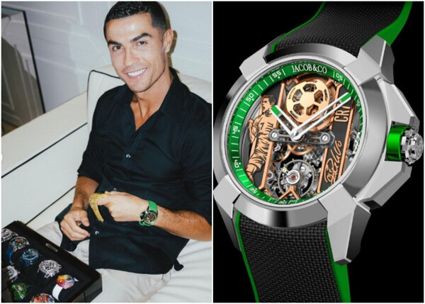 Versus / Cristiano Ronaldo ostenta un nuevo reloj lujoso y personalizado
