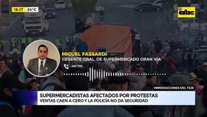 Video: Supermercadistas afectados por protestas - ABC Noticias - ABC Color