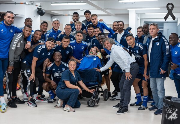 Sueño cumplido: conoció al plantel de Millonarios antes recibir la eutanasia - Unicanal
