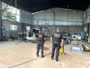 Narcos llevaban cocaína de Paraguay en helicópteros, según Policía Federal de Brasil