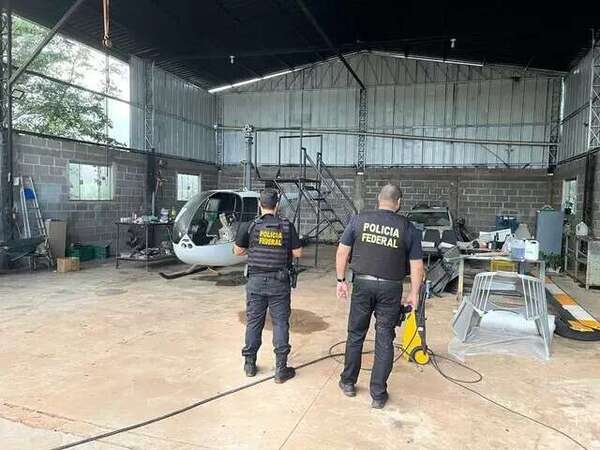 Narcos llevaban cocaína de Paraguay en helicópteros, según Policía Federal de Brasil