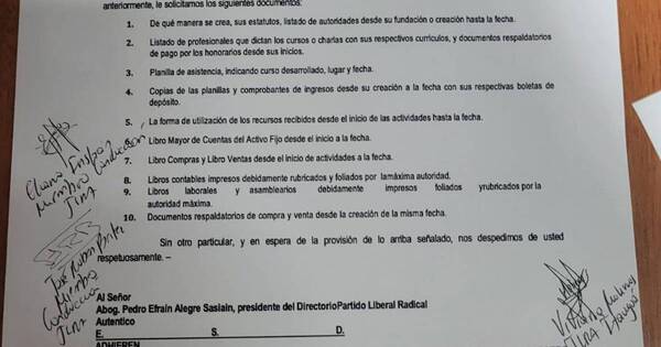 La Nación / Tras escándalo por transferencias a operadores, líderes juveniles requieren informes a Efraín