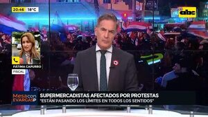 Video: Supermercadistas afectados por manifestaciones  - Mesa de Periodistas - ABC Color