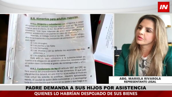 DEMANDÓ A SUS HIJOS MILLONARIOS PIDIENDO QUE LO ASISTAN - Itapúa Noticias
