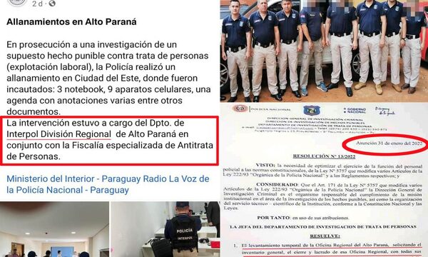 Agentes de Trata de Personas vuelven a sus antiguas andanzas extorsivas y son marginados por fiscales – Diario TNPRESS