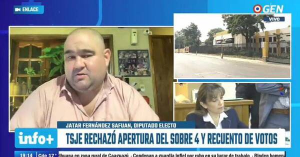 La Nación / “La violencia no lleva a nada”: diputado electo de Cruzada Nacional pide acatar al TSJE
