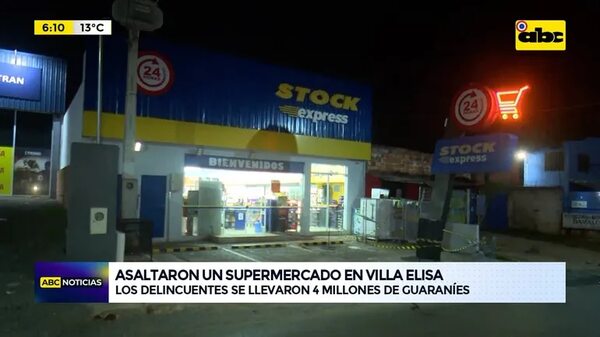 Video: Asaltaron local comercial en Villa Elisa - ABC Noticias - ABC Color