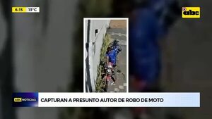 Video: Capturan a presunto autor de robo de moto  - ABC Noticias - ABC Color