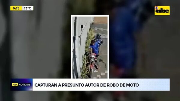 Video: Capturan a presunto autor de robo de moto - ABC Noticias - ABC Color