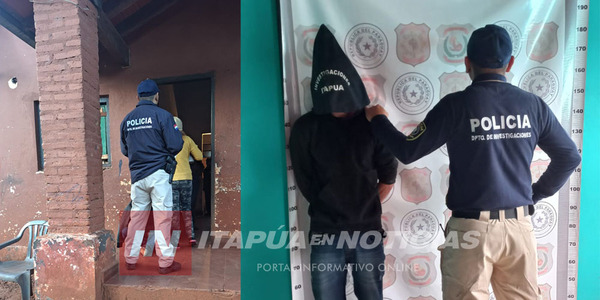 ALLANARON VIVIENDA Y APREHENDIERON A SUJETO EN CAMBYRETÁ - Itapúa Noticias