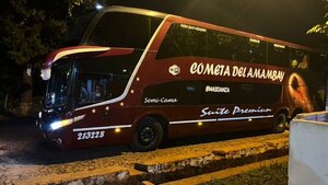 Asaltan ómnibus que venía a PJC y roban mercaderias