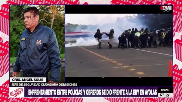 VIDEO | Enfrentamiento entre obreros del consorcio Aña Cuá y la Policía - Megacadena — Últimas Noticias de Paraguay