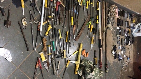 Requisa en la Penitenciaría de Misiones: Incautadas armas y uniforme militar en pabellón del PCC