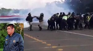 Antimotines reprimen a obreros de la EBY durante manifestación en Ayolas