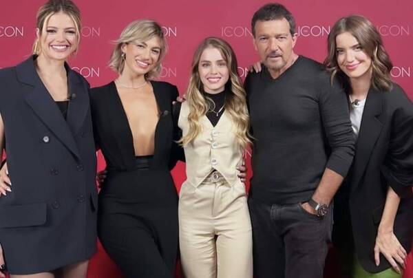¡Esta bella paraguaya estuvo entrevistando a Antonio Banderas!