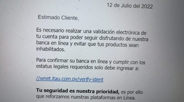 QUÉ HACER PARA QUE NO TE ROBEN DINERO DE LA CUENTA BANCARIA - Itapúa Noticias