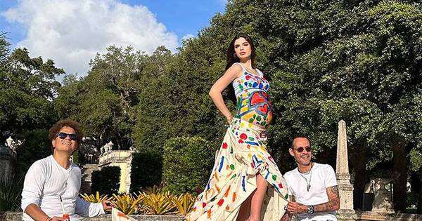 La Nación / ¡Una obra de arte! Marc Anthony pintó sobre Nadia para nueva producción