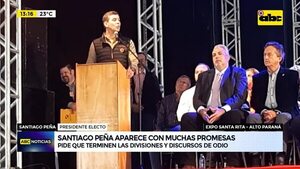 Video: Santiago Peña aparece con muchas promesas  - ABC Noticias - ABC Color