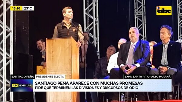 Video: Santiago Peña aparece con muchas promesas - ABC Noticias - ABC Color