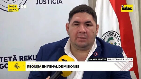 AUDIO: Requisa en Penitenciaría de Misiones se hizo ante alerta de posible motín, según ministro - A La Gran 7-30 - ABC Color