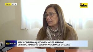 Video: MEC confirma que joven realizó amenaza no está matriculado - ABC Noticias - ABC Color