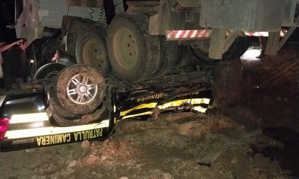 (VIDEO) Terrible accidente de tránsito que involucró a agentes de la Patrulla Caminera
