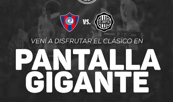 Versus / Olimpia pondrá pantalla gigante en Para Uno para seguir el superclásico