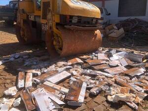 Ciudad del Este: Fiscalía destruyó millonario cargamento de productos truchos