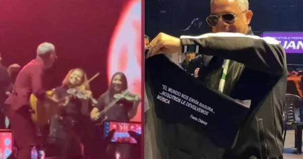 La Nación / La Orquesta de Cateura acompañó a Alejandro Sanz sobre escenario argentino