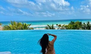 Doña de arquero de la selección peló cuerazo en exclusiva playa