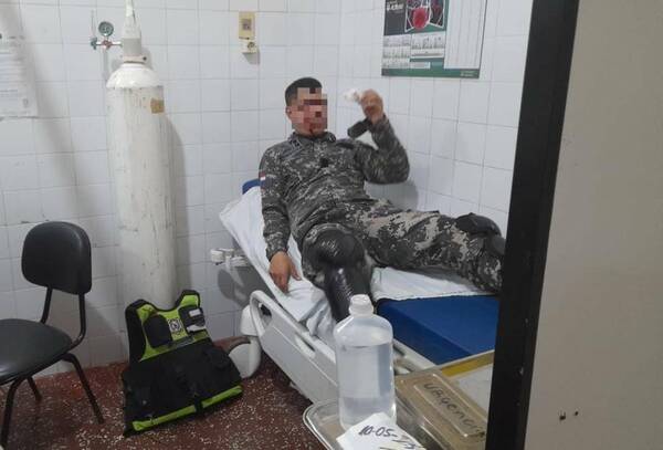 Sarambi y un Policía herido dejó el superclásico fuera de la cancha