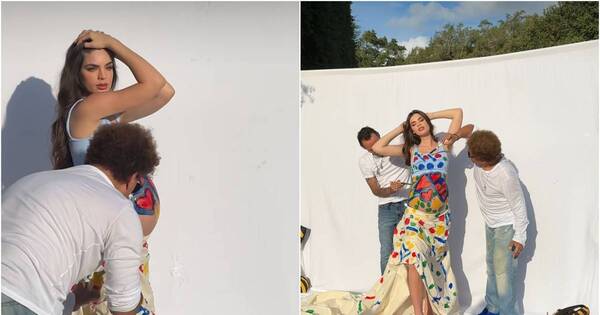 La Nación / “Rodeada del arte”: Nadia Ferreira y el backstage de su sesión de fotos