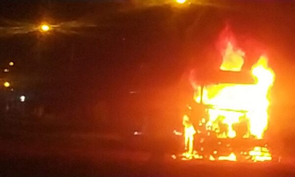 Camión cisterna se incendia en Minga Guazú