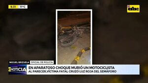 Video: En aparatoso choque murió un motociclista - ABC Noticias - ABC Color