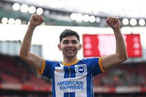 Julio Enciso y la dedicatoria especial tras marcarle al Arsenal - Fútbol Internacional - ABC Color
