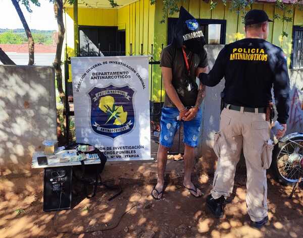 DETUVIERON A SOSPECHOSO DE COMERCIALIZAR DROGAS EN ENCARNACIÓN - Itapúa Noticias