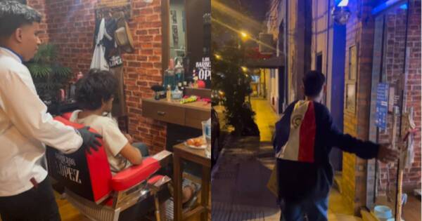 La Nación / ¡Lo hicieron otra vez! Barbería regaló cambio de look a joven en situación de calle